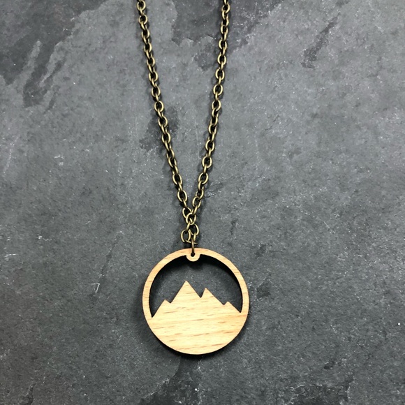 Wooden Mountain Necklace - Picture 2 of 5